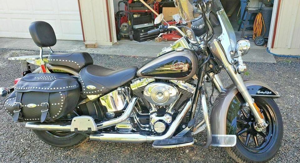 Harley Davidson OEM Heritage SOFTAIL Черные 9 Спицевых Колес MAG PKG ЛУЧШИЕ на eBay - Изображение 3 из 4