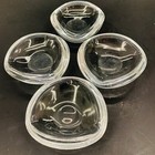 Vtg Orrefors ? Clear Glass Ashtrays Trinket Dishes 3”Set Of 4 Edward Hald ?