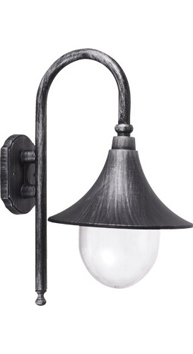 Lanterna Esterno Alluminio Nero E27 IP44 47cm | Galateamuro DecHome