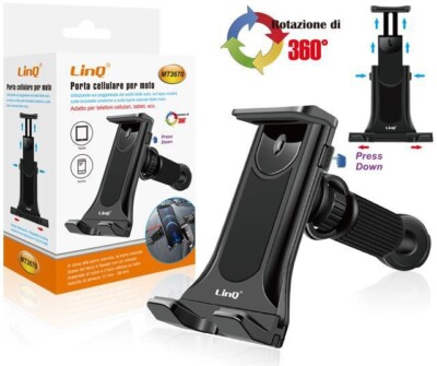 Supporto Universale Per Cellulare Da Manubrio Per Moto E Mountain Bike, Antiscivolo E Anti-caduta, Nuovo