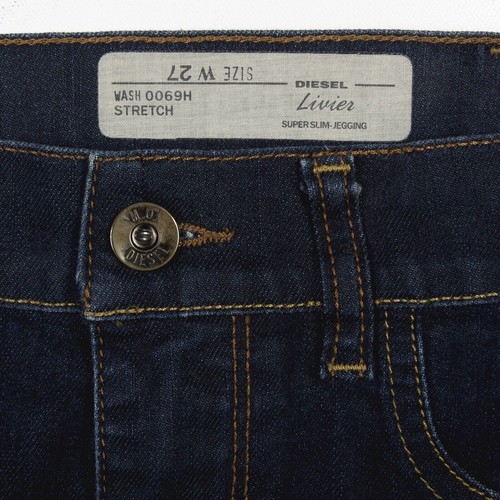 DIESEL Jeans LIVIER Super Slim Jeggings W0069H Low Rise Dark Wash Womens 27x 28 - 第 4/9 張圖片