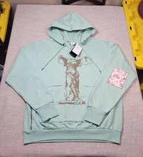 NIKE Hoodie Large Tall Mens Mint Green Winged Victory of Samothrace Sweatshirt