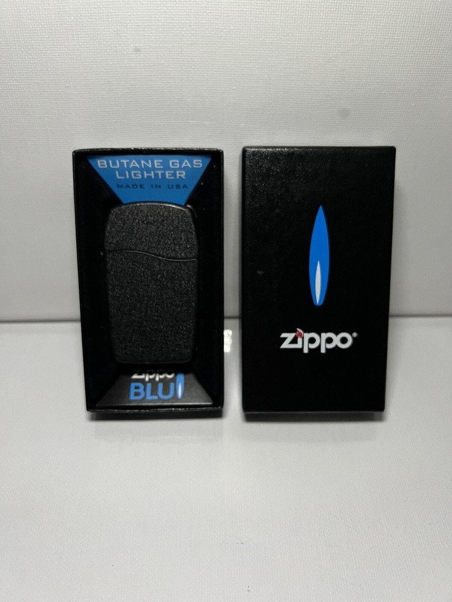 Zippo Blu Butane Lighter- Sable Finish- Rare/Discontinued Zippo Blu Butane Lighter- Sable Finish- Rare/Discontinued