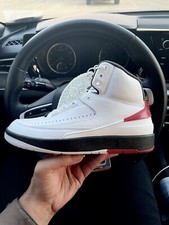 2022 Nike Air Jordan 2 Retro OG Chicago Men Sz 7 White Red Black DX2454-106