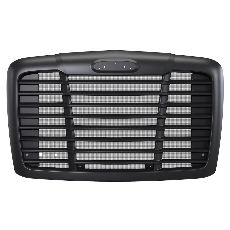 Rejilla de capó negra Fit Freightliner Cascadia 08-2017 con pantalla de insectos #A1715624002 Foto 2 de 4