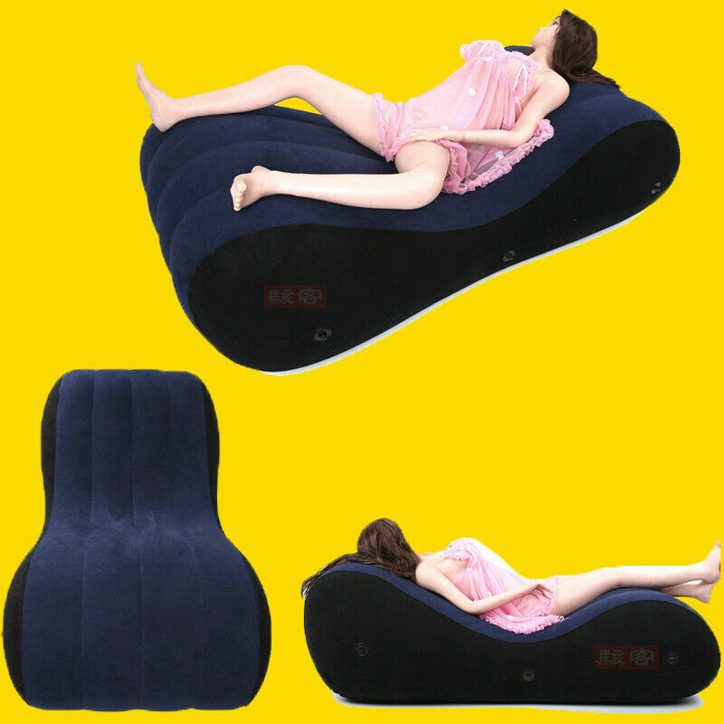 Sofa Sex Bed Inflatable Pillow Chair Adult Furniture Cuffs Cushion Fits Couples Ebay