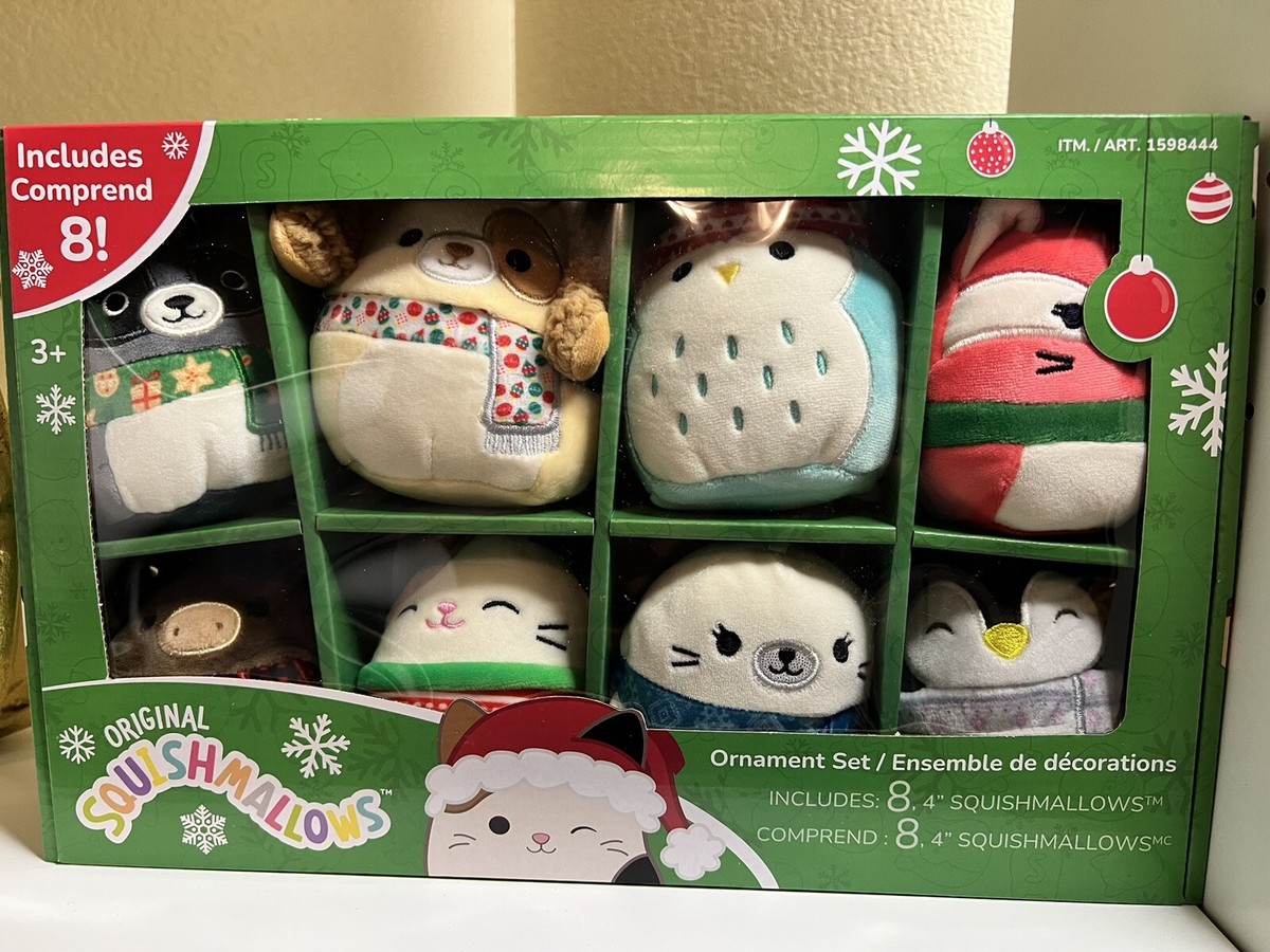 Squishmallow Winter Holiday Pack Inch Plush Ornament Set Collection  2023 New