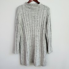 Madewell Donegal Rolled Mockneck Sweater Dress in Donegal Smoke Size XLARGE