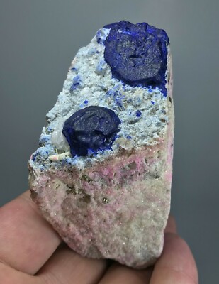 235 GM full and terminated Lazurite crystals with Phlogopite on matrix @AFG