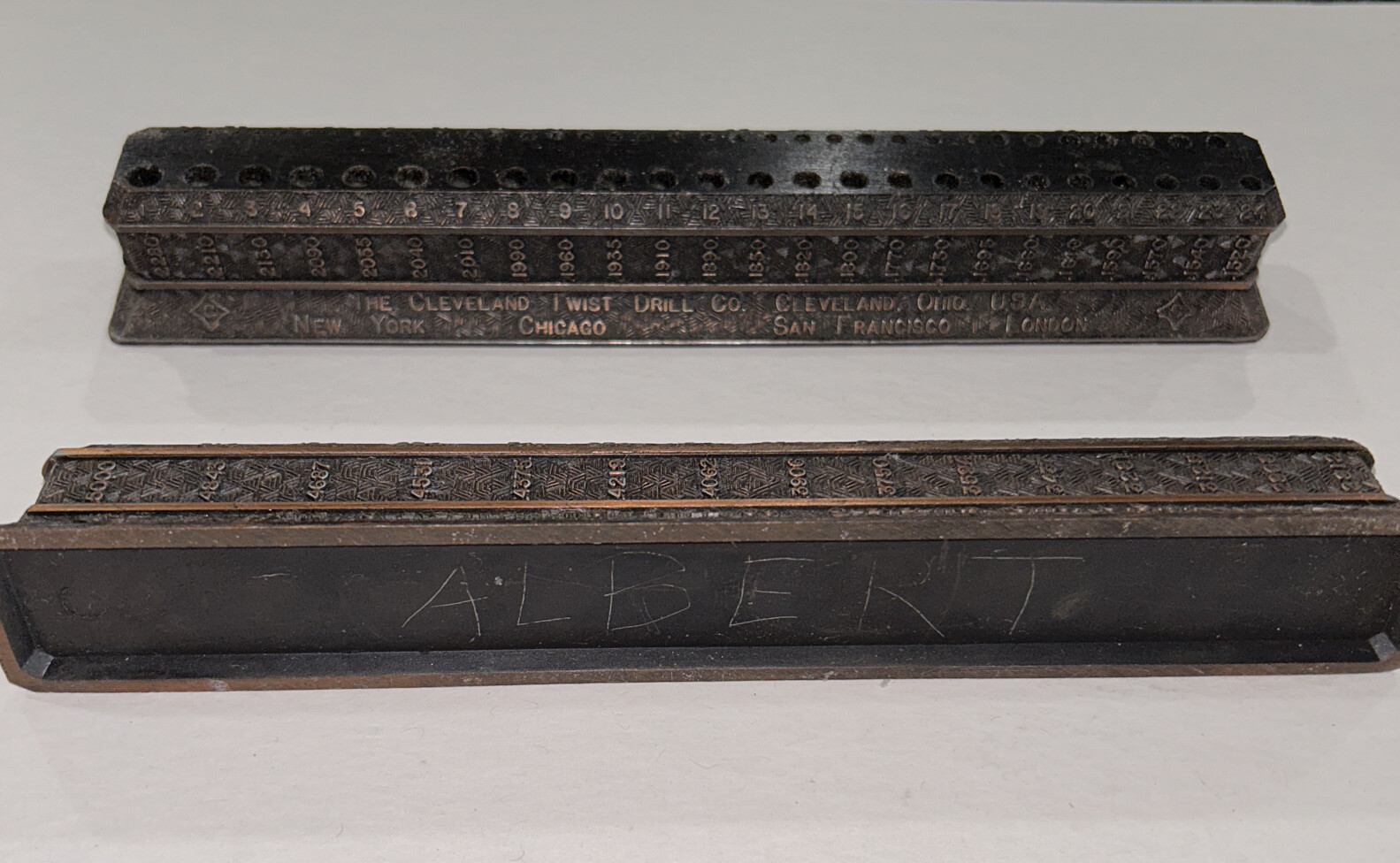 Vintage The Cleveland Twist Drill Co. Drill Bit Holder, Set Of 2 eBay