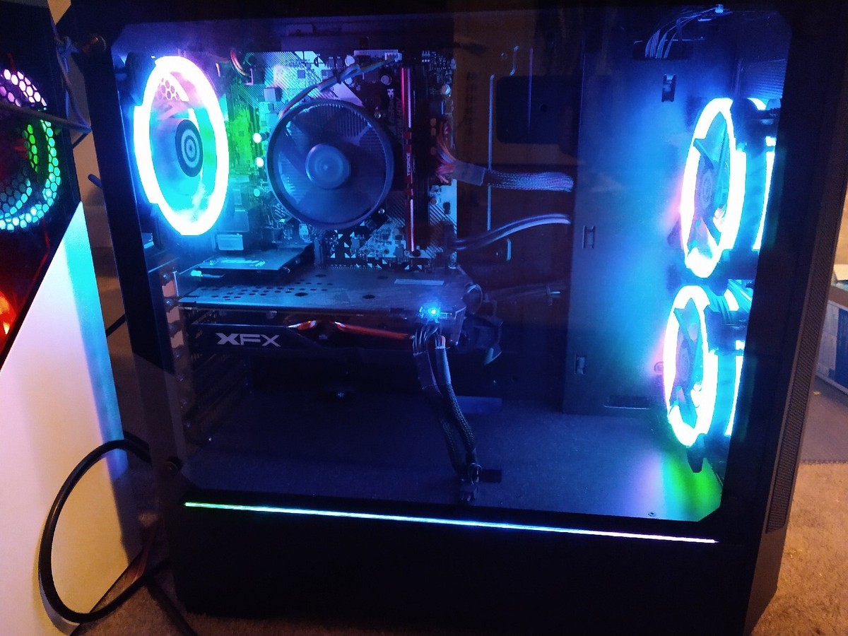 CyberPowerPC AMD Ryzen 2300x Quad Core 8gb RAM RX