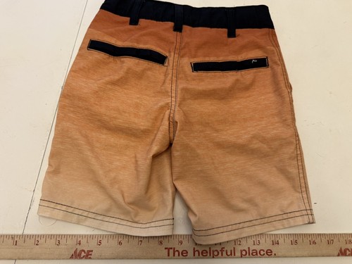 Boys Size 5 Art ClassUPF 50 Orange Tie Dye Hybrid Swim Shorts - Picture 3 of 11