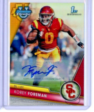 2023 Bowman Chrome University Autograph /499 #190 Korey Foreman RC - USC - MINT