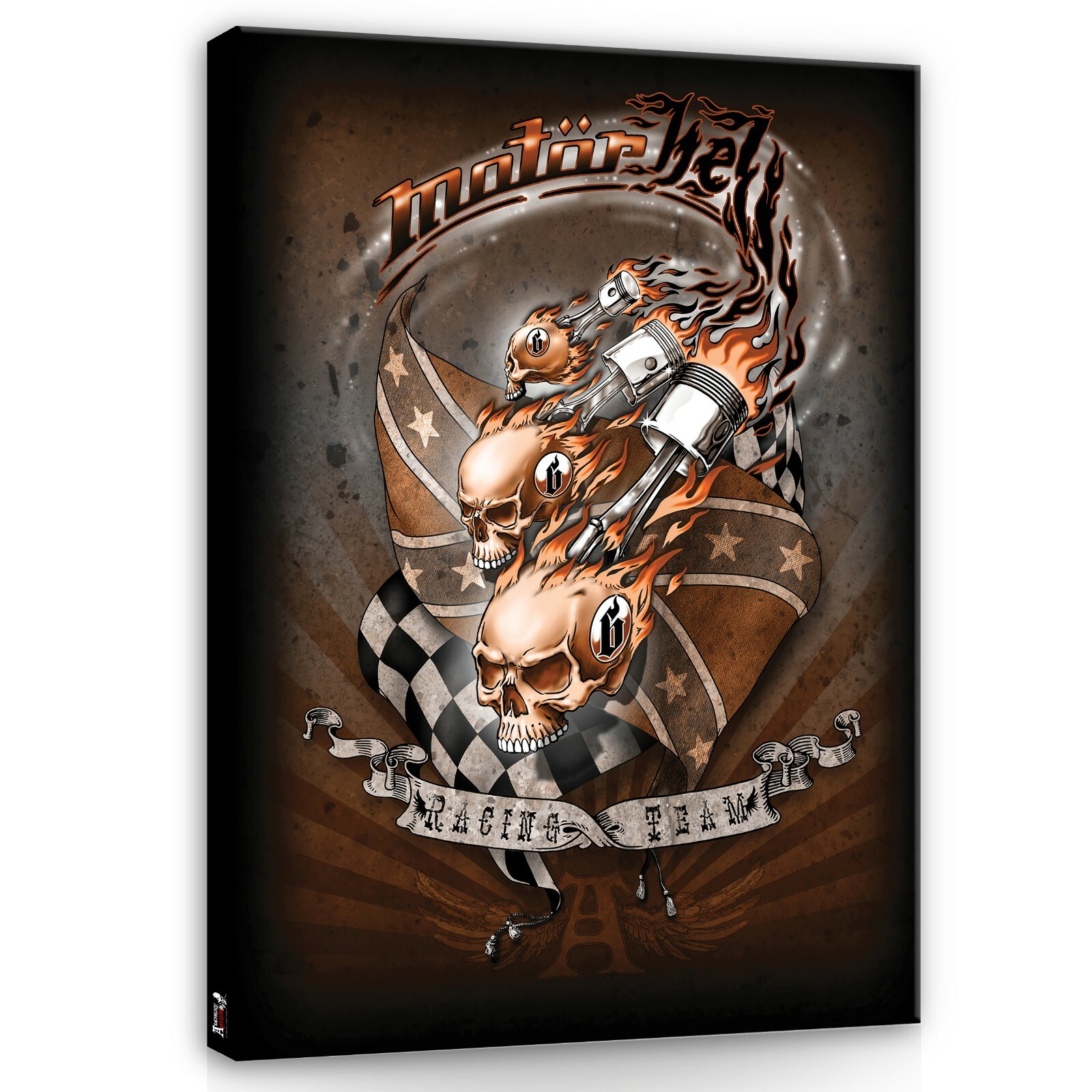 Leinwand Bild Wandbilder Canvas Bilder XXL Alchemy Schädel Gotik Totenkopf 277