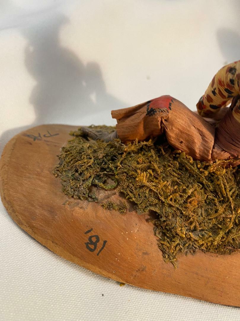 PEGGIE KILGORE RAGEDY ANN & ANDY CORN HUSK DOLL WOOD BASE VINTAGE eBay