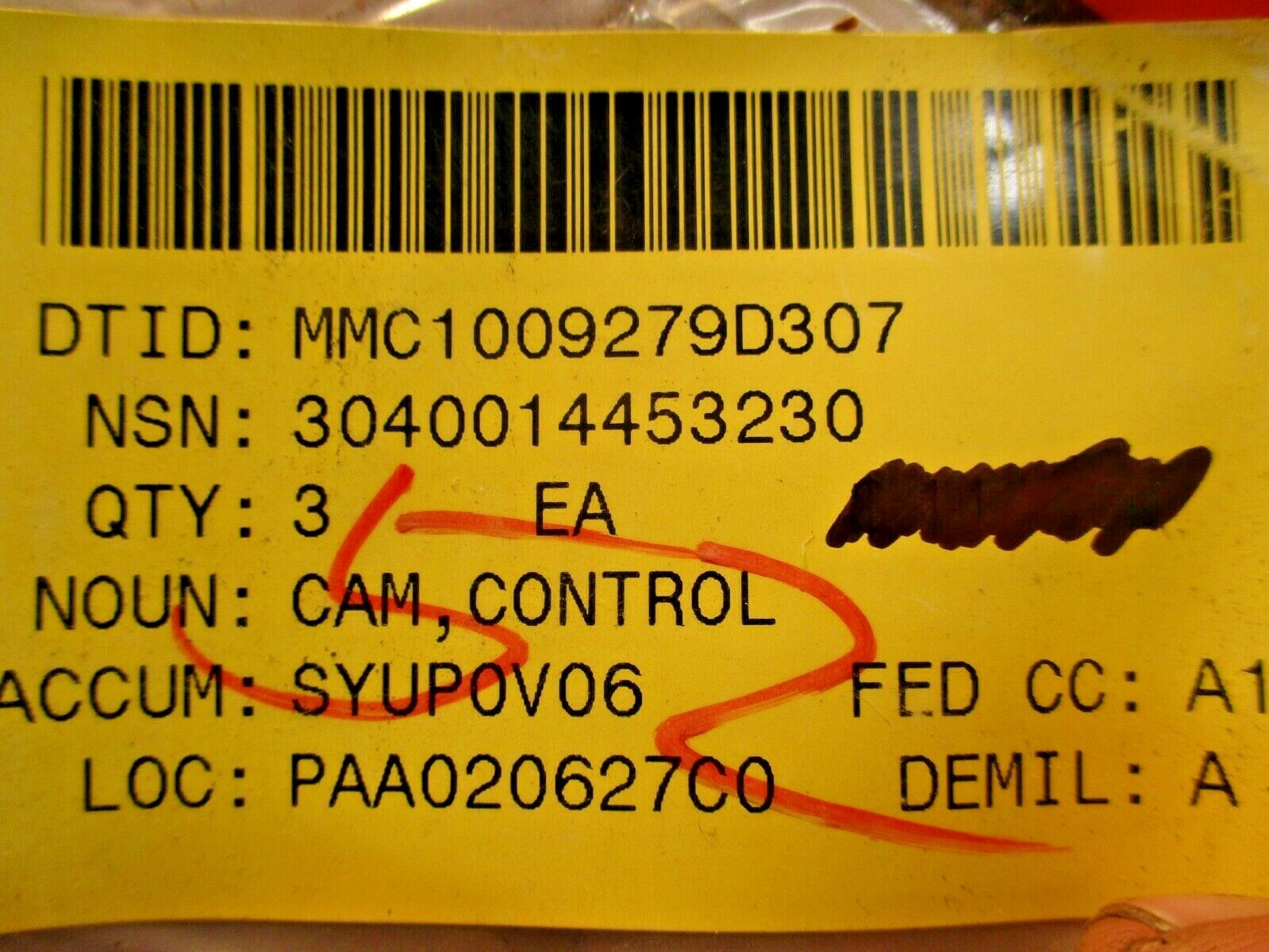 Cam Control  3040014453230  19207 12357439  for Power Transmission Equipment 