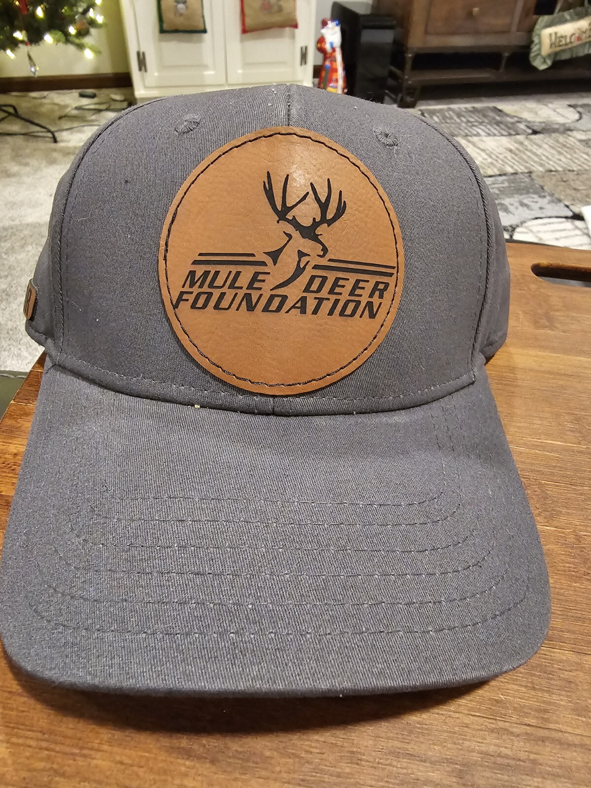 Mule Deer Foundation Leather Patch Hat Cap Strap … - image 1