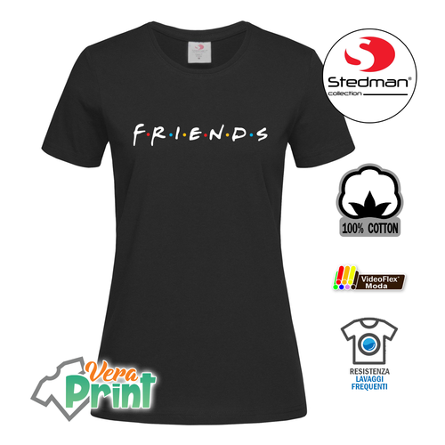 T Shirt Maglia Maglietta Friends Serie Tv Logo Idea regalo Donna Uomo  Fanmade | eBay
