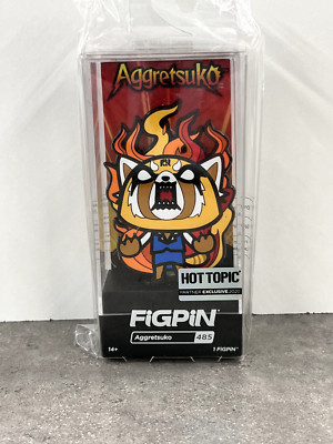 FigPin Aggretsuko with Flames #485 2020 Hot Topic Partner Exclusive (Sealed!)