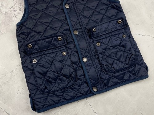 Burberry Navy Blue Diamond Quilted Padded Gilet Vest Size Age 3 3Y - Picture 5 of 21