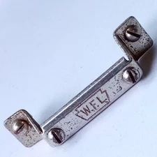 Ludwig WFL P32 Butt Plate Snare Drum Hardware Nickel Plated Vintage50s USA 2 1/4