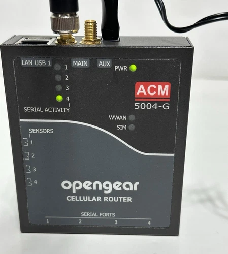 OPENGEAR Cellular Router ACM5004-G With Antenna AND Power Cord