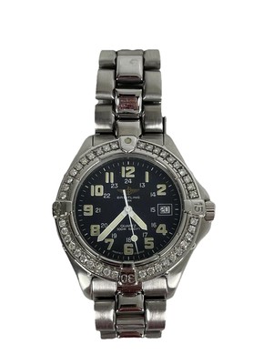 Breitling Men s 1884 Colt Series Watch With Diamond Bezel-Model A7438010-NO Box