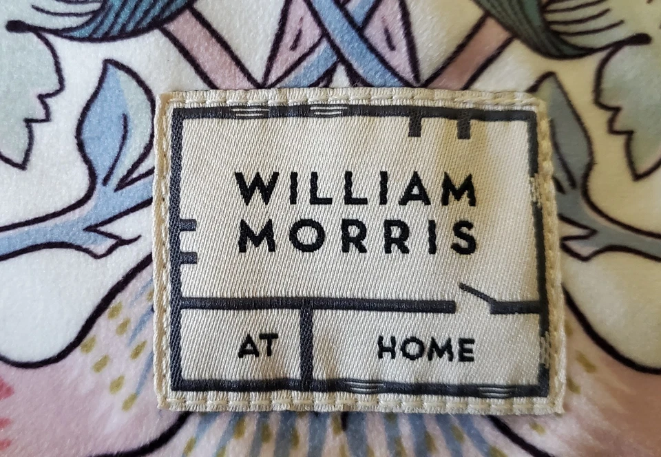 William Morris Abstract Floral Design Throw Pillow Covers Set of 2   22" x 22" - Image 3 of 4