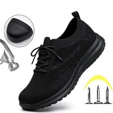 Herren Sicherheitsschuhe Leichte Arbeitsschuhe Stahlkappe Sport Sneaker DE