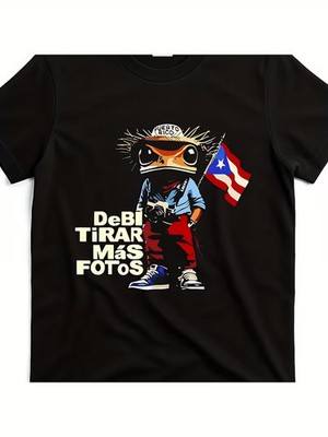 Funny Frog Graphic T-Shirt for Men & Women - ''Debi Tirar Fotos'' Slogan with Puer
