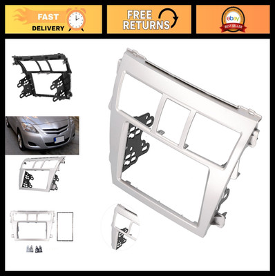 Double Din Car Stereo Dash Kit, 2-Din Radio Fascia Frame for Sedan Navigation Up