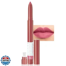 evpct Dusty Pink Lip Liner Crayon Pencils Set for Women, Pink Beige Matte Lip