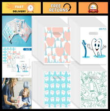 800 Dental Goodie Bags - 9x8 Inches Tooth Care Bags for Clinics  Schools - 800
