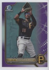 2022 Bowman Draft Chrome Purple Refractor 45/250 Shalin Polanco #BDC-162 4a7