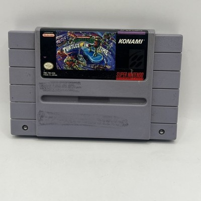 Super Nintendo Turtles in Time 1992 SNES TMNT Tested Working GAMEPLAY PICS