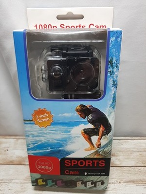 Sports Camera HD 1080p 2.0'' Screen Waterproof 30M New Open Box