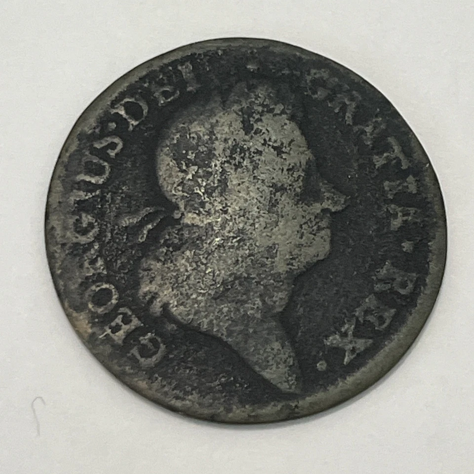 IRELAND 1723 1775 1822 1/2 Penny Half Penny 3 Coins - Image 2 of 4