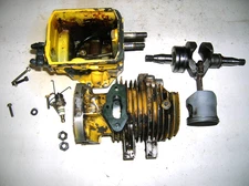 McCulloch Mac 10-10 Lot Engine Piston Cylinder Head Crankshaft Chainsaw OEM