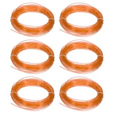 3D Pen Filament - 6 Pcs 1.75mm Total Length 196.8 Feet Transparent Orange PLA