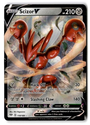 SWSH03: Darkness Ablaze #118/189 Scizor V