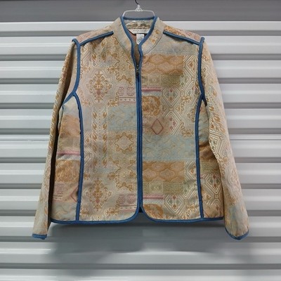 Vintage Napa Valley Blues Women Size PL Embroidered Jacket Aztec Desert Western