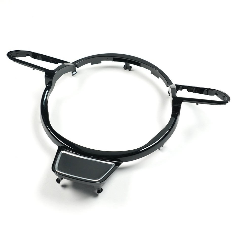 Black Steering Wheel Bezel Trim Cover For Audi B8 A3 A5 S3 S4 SQ5 RS4 ...