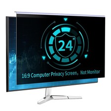 24 Inch Computer Privacy Screen for 16:9 Monitor, Anti-Blue Light Monitor Pri...