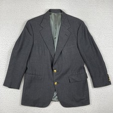 Polo Ralph Lauren Sport Coat Mens 42S Short Gray Vintage USA Office Workwear