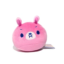Round 1 Mochi Dome Rabbit pouting pink 5" plush kawaii
