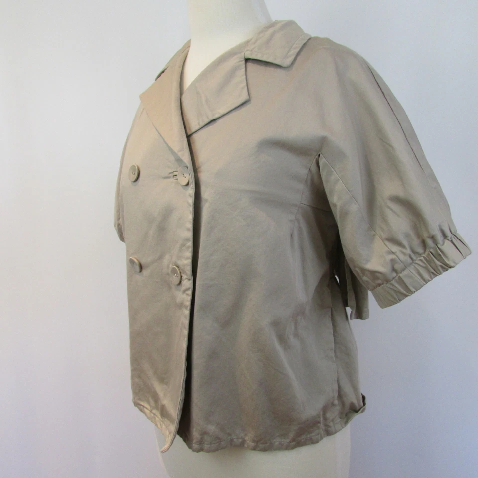 Chaqueta Blazer Victoria's Secret Body By Victoria Talla 8 Mezcla de Lino con Volantes Foto 3 de 4