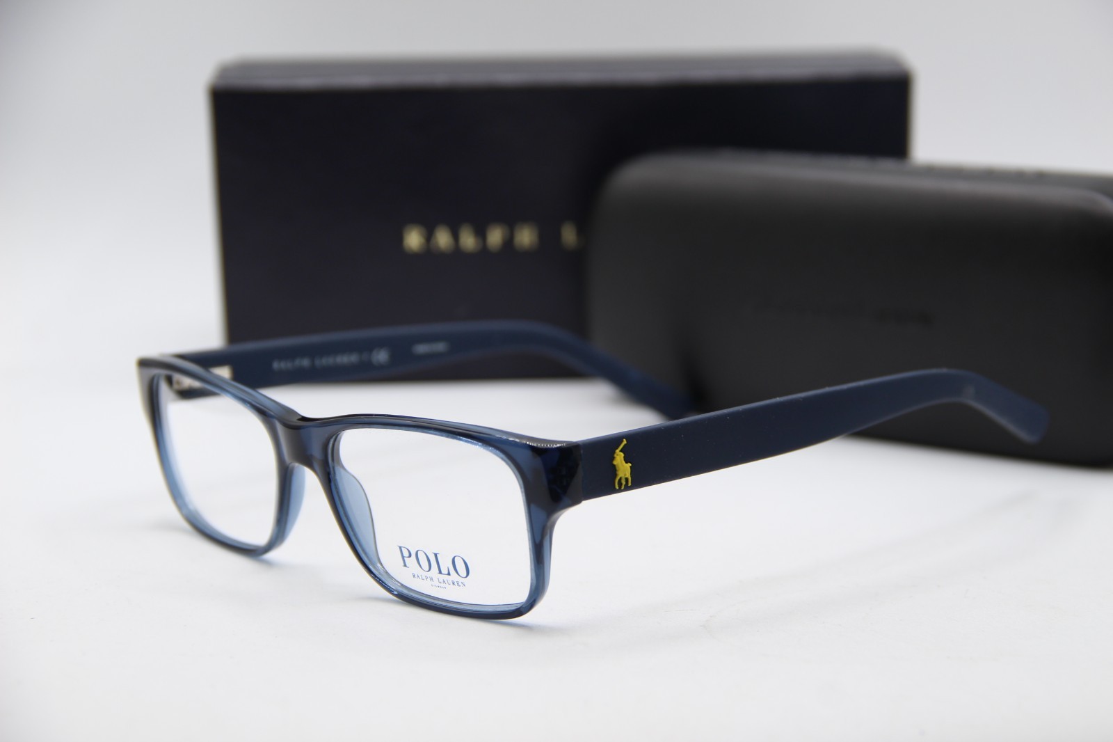 NEW POLO RALPH LAUREN PH 2117 5470 BLUE RUBBER AUTHENTIC FRAMES EYEGLASSES 52-16