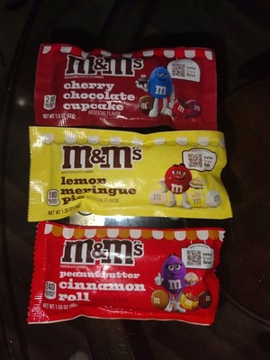 M&M's White Chocolate Lemon Meringue, Cherry Cupcake, Peanut
