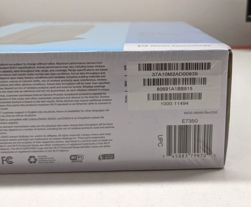 LINKSYS E7350 Wireless Router DUAL-BAND WiFi 6 - Image 3 of 3