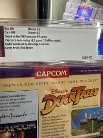 Capcom Disney's DuckTales PSA GAMES Graded 9.0 CIB(NES) 🔥💎(Read)👍⭐️9.6 cart